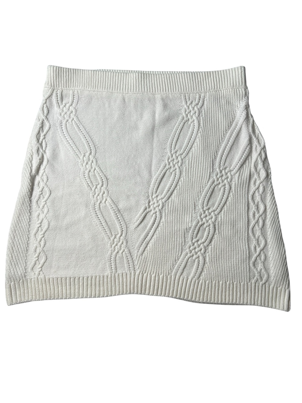 Anthropologie Ivory Maeve Cable Knit Sweater Skirt Size 2X